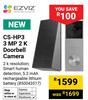 Ezviz CS-HP3 3MP 2K Dorrbell Camera 850043517