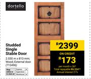 Dortello Studded Single Stable Door 713496
