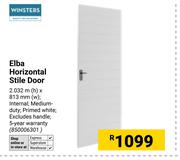 Winsters Elba Horizontal Stile Door 850006301