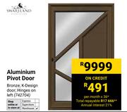 Swartland Aluminium Pivot Door 742704