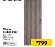 Milano Folding Door 2.03m (h) x 813mm (w) 850010497