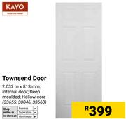 Kayo Townsend Door 2032m x 813mm 33655,30046,33660