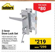 Builders 2-Lever Dove Lock Set 779447, 779449