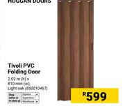 Tivoli PVC Folding Door (Light Oak) 2.03m(h) X 810mm(w)850010467