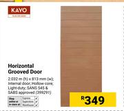 Kayo Horizontal Grooved Door 2.032m (h) x 813mm (w) 399291