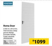 Winsters Roma Door Excl Handles (White) 2.032m X 813mm 850006284