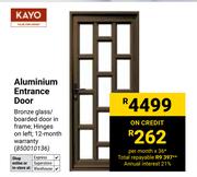 Kayo Aluminium Entrance Door 850010136
