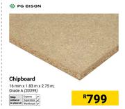 PG Bison Chipboard 16mm X 1.73m X 2.75m 33399