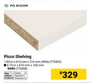 PG Bison Picco Shelving 1.83m X 610mm x 216mm 772803