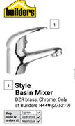Builders Style Basin Mixer 275219