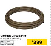 Monogold Unitwist Pipe 22mm x 25m 850019069