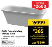 Orilla Freestanding Skirted Bath 1.7m x 800mm 783185
