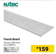 Nutec Fascia Board 10mm x 225mm x 3m 155071