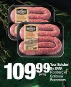 Your Butcher By Spar Rooiberg Or Grabouw Boerewors-Per Kg
