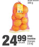 Spar Freshline Oranges-2.5Kg Per Pack