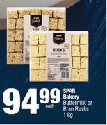 Spar Bakery Buttermilk Or Bran Rusks-1Kg