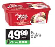 Ola Rich n Creamy Ice Cream Tub-1.8L