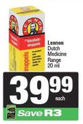 Lennon Dutch Medicine Range-20ml