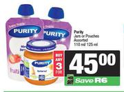 Purity Jars Or Pouches Assorted-For 3 x 110ml/125ml