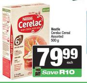 Nestle Cerelac Cereal Assorted-500g