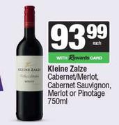Kleine Zalze Cabernet/Merlot,Sauvignon,Merlot Or Pinotage-750ml