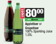 Appletiser Or Grapetiser 100% Sparkling Juice-For 2 x 1.25L