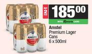 Amstel Premium Lager Cans-For 2 x 6 x 500ml