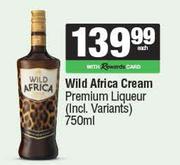 Wild Africa Cream Premium Liqueur-750ml