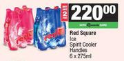 Red Square Ice Spirit Cooler Handies-For 2 x 6 x 275ml