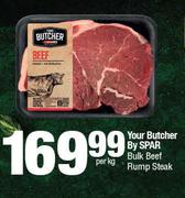 Your Butcher By Spar Bulk Beef Rump Steak-Per Kg
