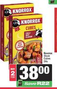 Knorrox Stock Cubes-For 2 x 24s