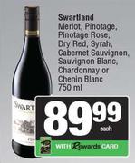 Swartland Merlot,Pinotage,Rose,Dry Red,Syrah,Cabernet,Sauvignon,Chardonnay-750ml Each