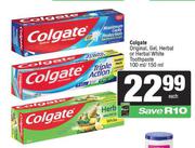 Colgate Original,Gel,Herbal White Toothpaste-100ml/150ml Each