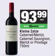 Kleine Zalze Cabernet/Merlot,Cabernet Sauvignon,Merlot Or Pinotage-750ml