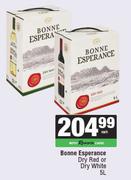 Bonne Esperance Dry Red Or Dry White-5L