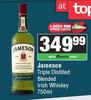 Jameson Triple Distilled Blended Irish Whisky-750ml