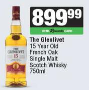 The Glenlivet 15 Year Old French Oak Single Malt Scotch Whisky-750ml