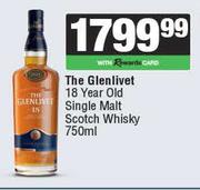 The Glenlivet 18 Year Old Single Malt Scotch Whisky-750ml