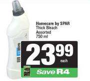 Homecare By Spar Thick Bleach Assorted-750ml