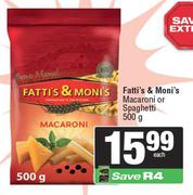Fatti's & Moni's Macaroni Or Spaghetti-500g