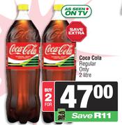 Coca-Coal Regular Only-For 2 x 2Ltr