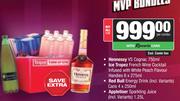 Hennessy VS Cognac 750ml+Ice TropezWine Handies 6x275ml+Red Bull Cans 4x250ml+Appletiser Juice1.25L