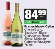 Franschhoek Cellar Chenin,Sauvignon,Chardonnay,Rose,Shiraz,Merlot Or Cabernet Sauvignon-750ml Each