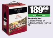Drostdy Hof Claret Dry Red Or Adelpracht Late Harvest-5L
