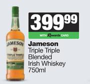 Jameson Triple Triple  Blended Irish Whisky-750ml
