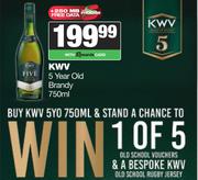 KWV 5 Year Old Brandy-750ml