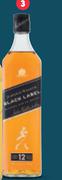 Johnnie Walker 12 Year Old Black Label Blended Scotch Whisky-750ml