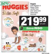 Huggies Gold Nappies Or Nappy Pants Jumbo Pack (Incl Extra Care Value Pack) Assorted-Per Pack