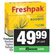 Freshpak Rooibos Tagless Teabags-80's Pack