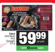 Eskort Gold Medal Pork Sausages-375g Per Pack